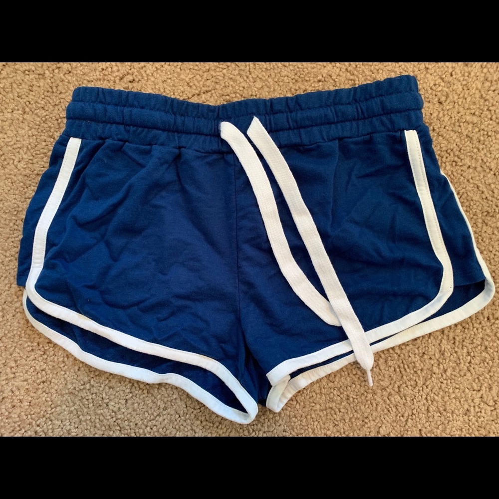 Navy Blue Forever 21 Shorts with White Lining